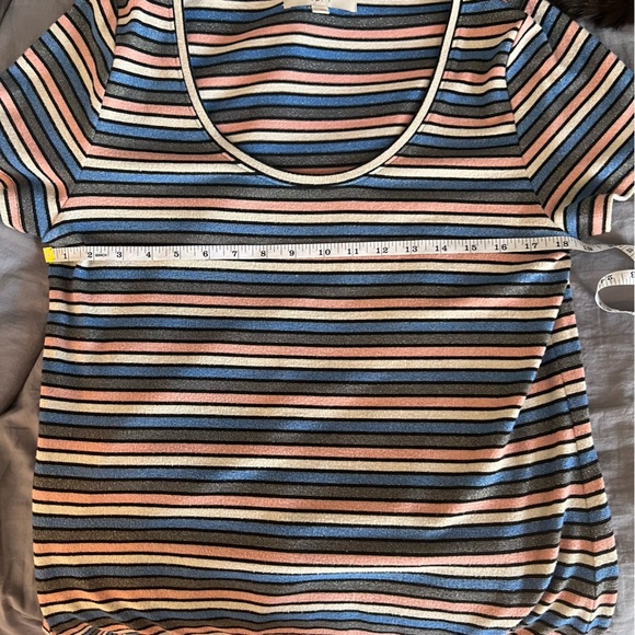 LOFT Striped Multicolor Women's Maxi Dress SZ L - Picture 8 of 8